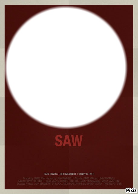 Affiche Saw Fotómontázs