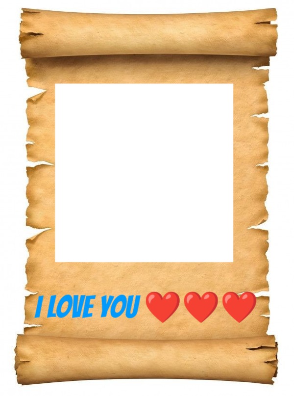 I love You letter Montage photo