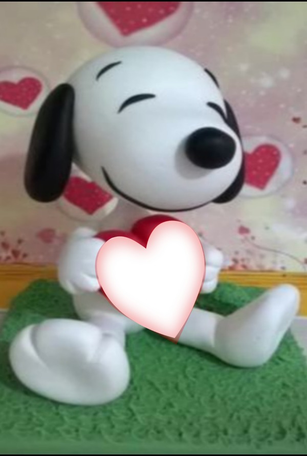 Snoopy, San Valentín, 1 foto フォトモンタージュ
