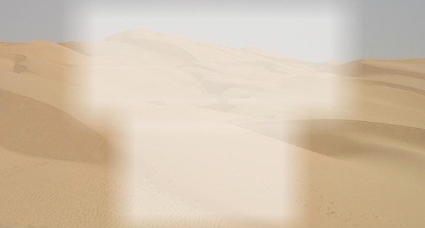 La guerre des étoiles Paysage de la planète Tatooine Montaje fotografico
