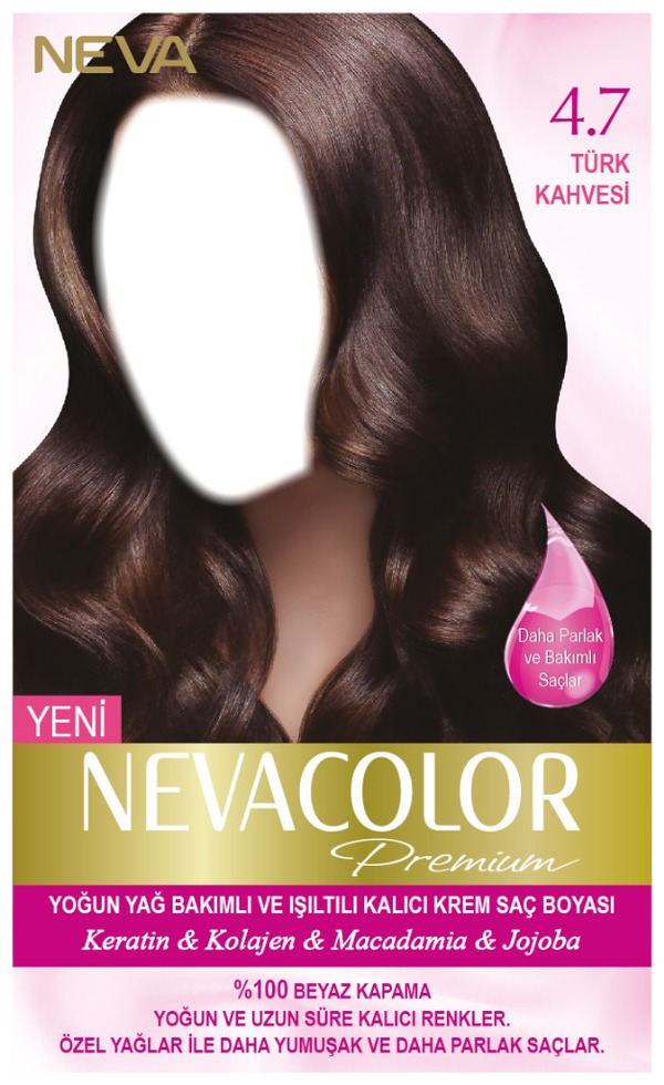 Nevacolor saç boyası 4.7 Türk Kahvesi Montage photo