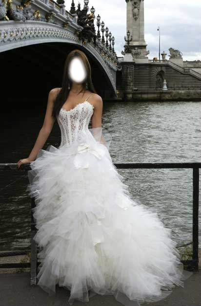 robe de mariée 2 Фотомонтаж