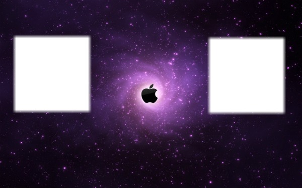 Apple galaxie Fotomontažas
