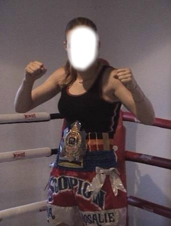 Kick boxing Girl Fotomontāža