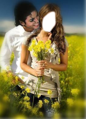 michael jackson and you ... love story Photo frame effect