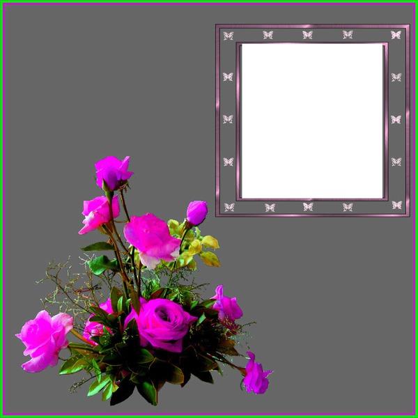 Parfum de fleurs Photo frame effect