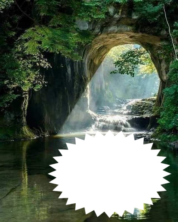 grotte eau Montaje fotografico
