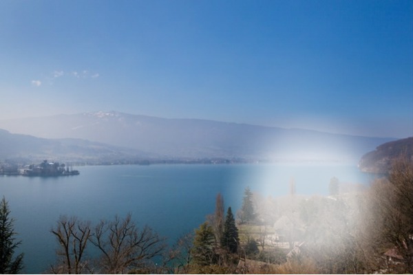 Le lac d'Annecy Fotomontage