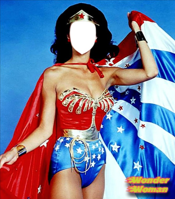 Linda Carter "Wonder Woman's Face 2" Fotomontagem