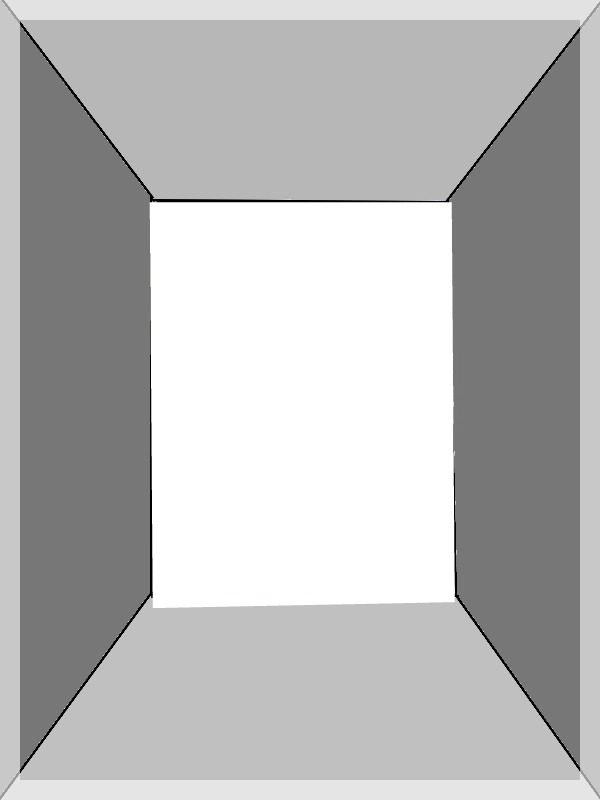 Perspective-une photo cadre gris métal フォトモンタージュ