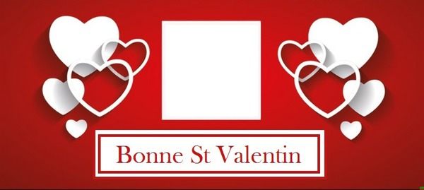 Bonne St Valentin フォトモンタージュ