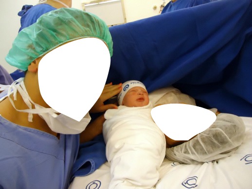 nascimento do filho Fotomontaža