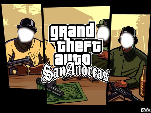 grand theft auto sant-andreas Photo frame effect
