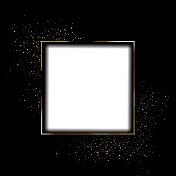moldura dourada Photo frame effect