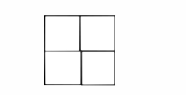 4 quadrados Photo frame effect