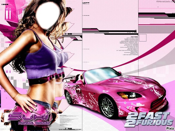 2 fast 2 furious Photo frame effect