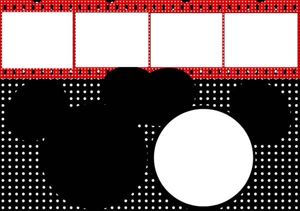mickey collage Photo frame effect