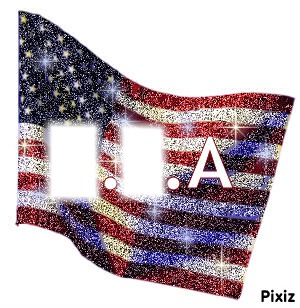 drapeau americain Fotomontāža