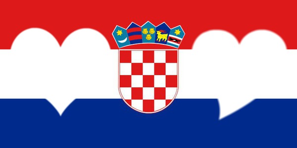 Croatia flag Fotomontaža