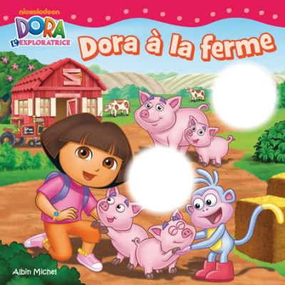 Dora à la ferme フォトモンタージュ