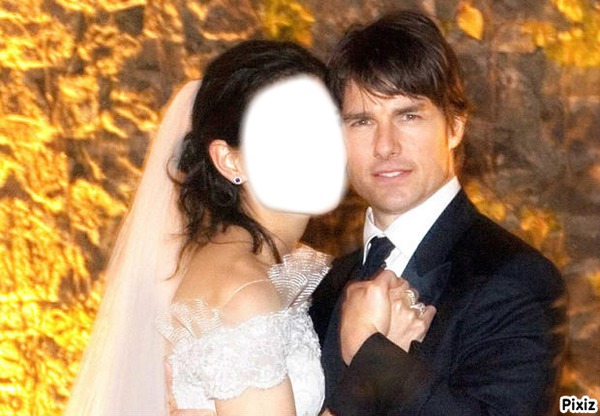 mariage avec tom cruise Valokuvamontaasi