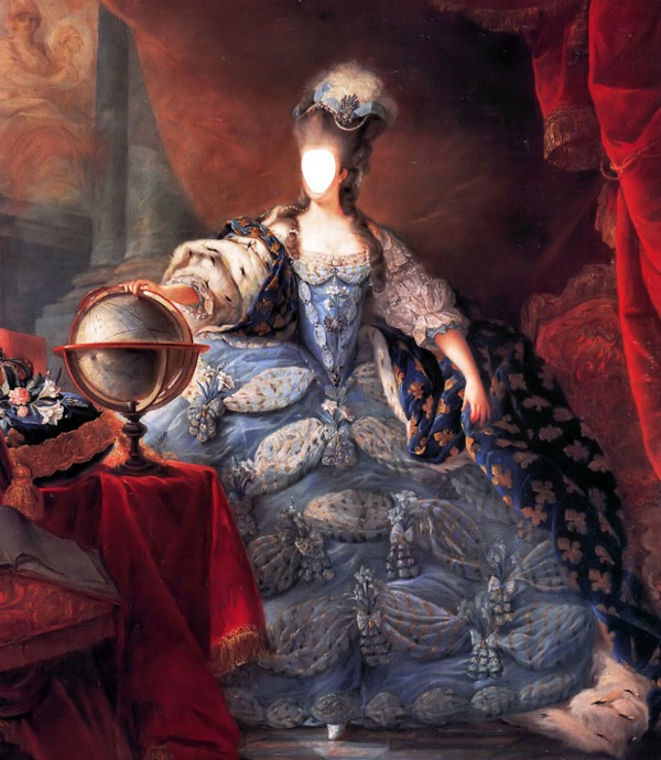 Marie Antoinette coronation Photomontage