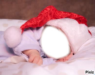 bébé noel1 Photo frame effect