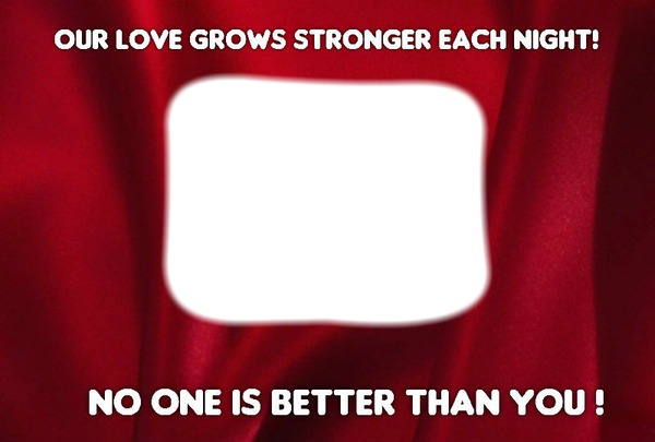 love grows stronger Rectangle frame Fotomontage
