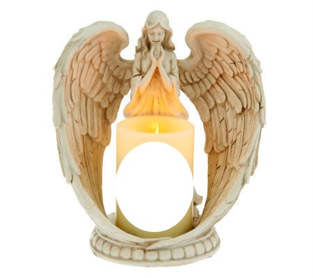 angel & candle Fotomontasje