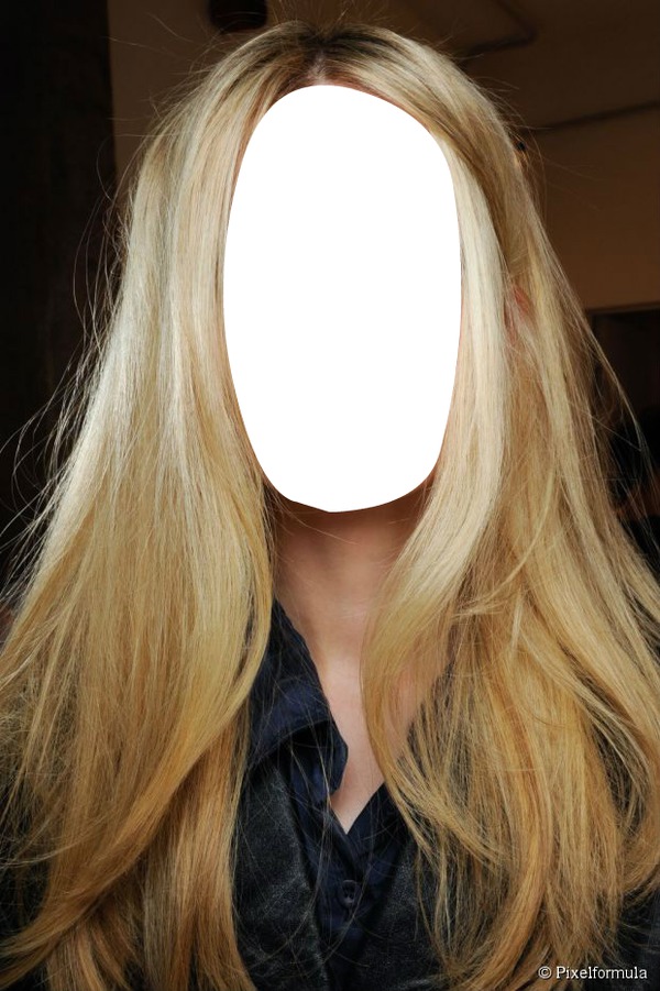 cabelo loiro Fotomontagem