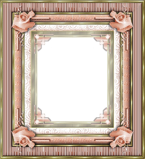 cadre rose romantique Photomontage