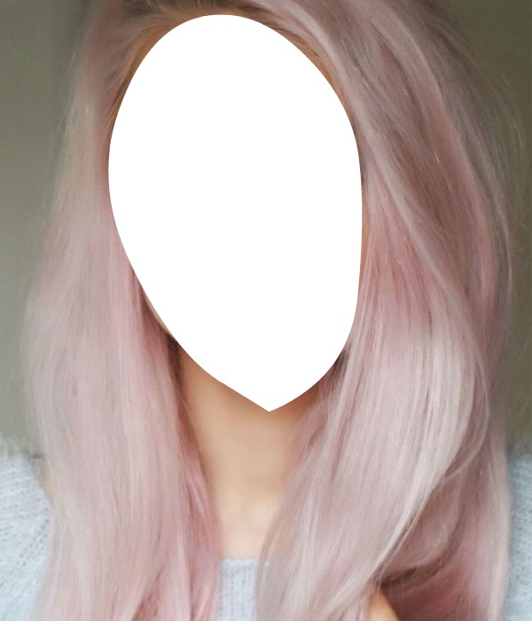 cabello rosa Фотомонтажа