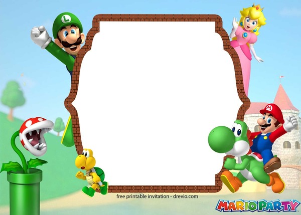 Mario Photo frame effect