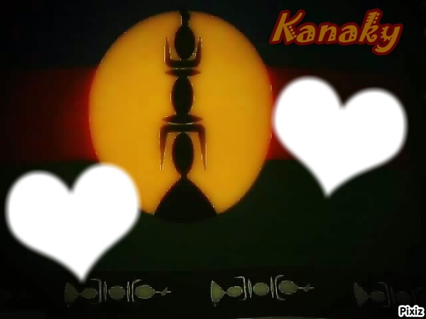 Kanaky coeur Fotomontage