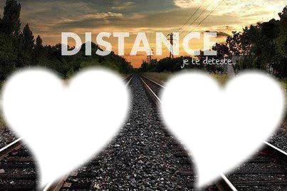 Je deteste la distance! :'( ♥♥ Fotomontasje