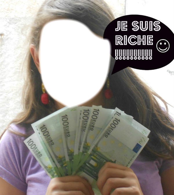 etre riche !! Photo frame effect