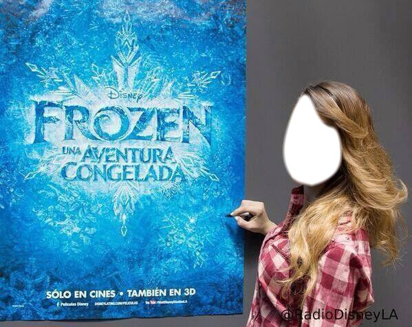 Violetta,Frozen Una Aventura Congelada Photo frame effect
