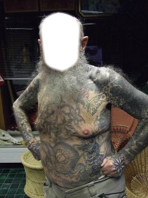 papy tatoué Fotómontázs