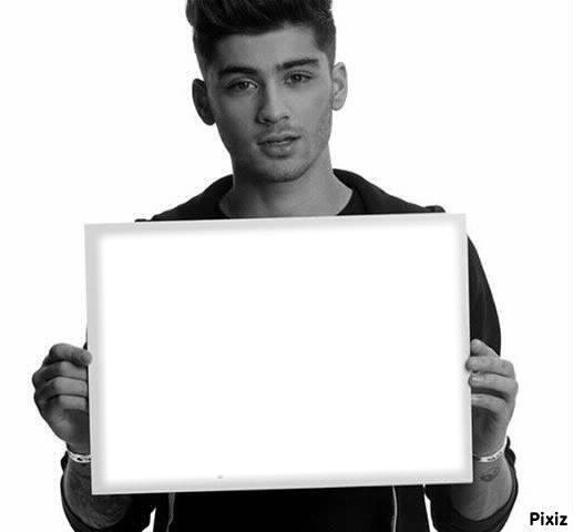 Zayn holding your picture Фотомонтаж