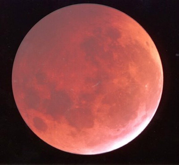 luna rossa Fotomontaggio