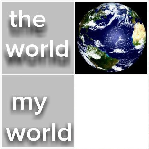 my world Fotomontáž