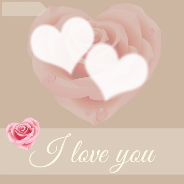 Dj CS Love Rose Heart Fotomontaggio