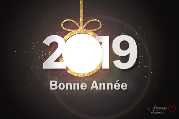 bonne année 2019 Montage photo