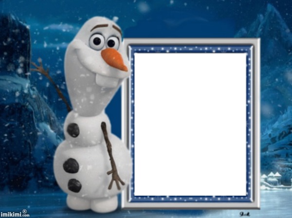Zima,Winter,Olaf,Frozen Фотомонтажа