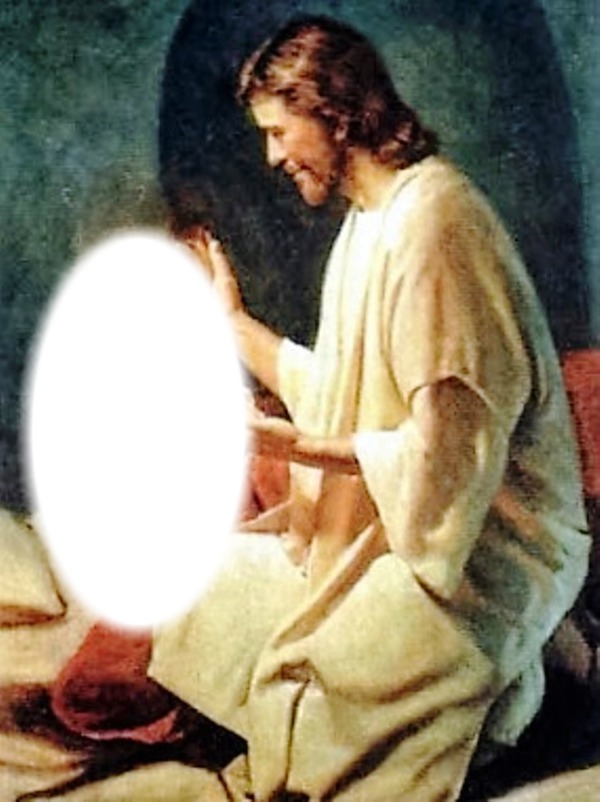jesus com criança Montaje fotografico