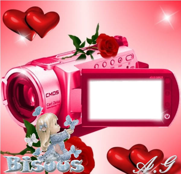 Bisous Photo frame effect