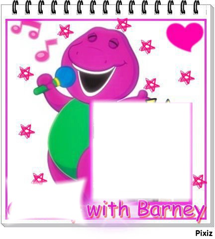 ??? with Barney Montage photo