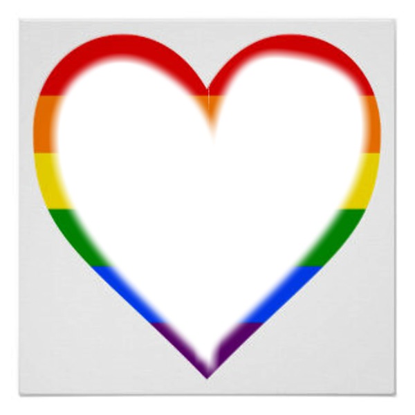 coração arco iris Fotomontage