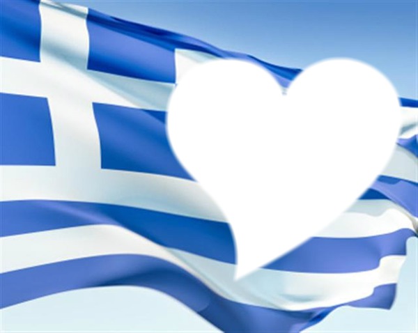 Greece flag Fotomontaż
