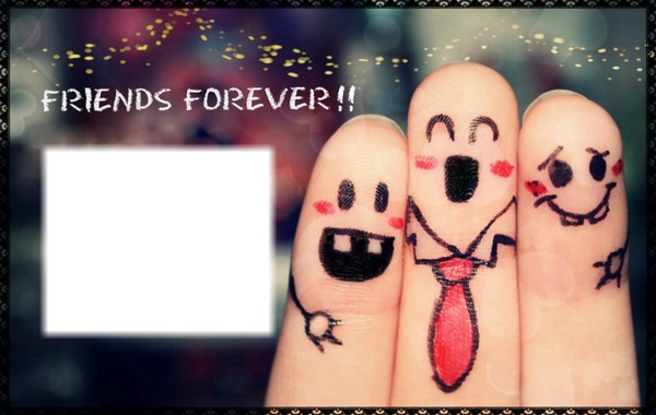 FRIENDS FOREVER Photo frame effect